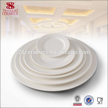 Made in china dinnerware carregador prato branco atacado pratos de jantar